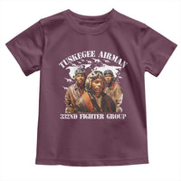 Tuskegee Airman Toddler T Shirt 332ND Fighter Group Black History Month