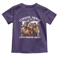 Tuskegee Airman Toddler T Shirt 332ND Fighter Group Black History Month