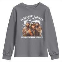 Tuskegee Airman Youth Sweatshirt 332ND Fighter Group Black History Month