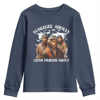 Tuskegee Airman Youth Sweatshirt 332ND Fighter Group Black History Month