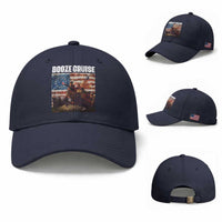 Funny George Washington Baseball Cap Booze Cruise Political Party Vintage American Flag
