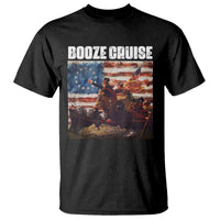 Funny George Washington T Shirt Booze Cruise Political Party Vintage American Flag