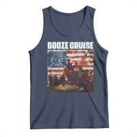 Funny George Washington Tank Top Booze Cruise Political Party Vintage American Flag