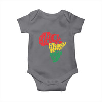 Black History Is American History Baby Onesie Vintage Africa Map