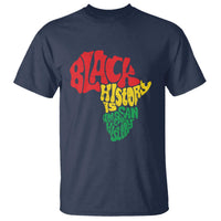 Black History Is American History T Shirt Vintage Africa Map