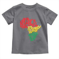 Black History Is American History Toddler T Shirt Vintage Africa Map