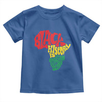 Black History Is American History Toddler T Shirt Vintage Africa Map