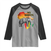 Africa Roots Raglan Shirt My Roots Africa Map Black History Elephant