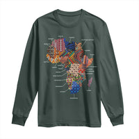 African Culture Black Fabrics Long Sleeve Shirt African American Heritage