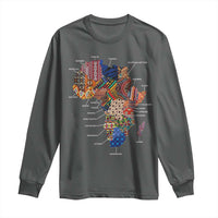 African Culture Black Fabrics Long Sleeve Shirt African American Heritage
