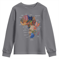 African Culture Black Fabrics Youth Sweatshirt African American Heritage