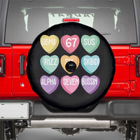 Funny Valentines Day 67 Meme Six Seven Sigma Rizz Heart Kids Spare Tire Cover