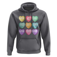 Funny Valentines Day 67 Meme Six Seven Sigma Rizz Heart Kids Hoodie