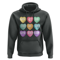 Funny Valentines Day 67 Meme Six Seven Sigma Rizz Heart Kids Hoodie