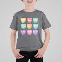 Funny Valentines Day 67 Meme Six Seven Sigma Rizz Heart Kids T Shirt For Kid
