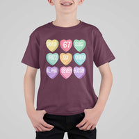 Funny Valentines Day 67 Meme Six Seven Sigma Rizz Heart Kids T Shirt For Kid