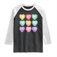Funny Valentines Day 67 Meme Six Seven Sigma Rizz Heart Kids Raglan Shirt