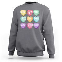 Funny Valentines Day 67 Meme Six Seven Sigma Rizz Heart Kids Sweatshirt