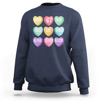 Funny Valentines Day 67 Meme Six Seven Sigma Rizz Heart Kids Sweatshirt