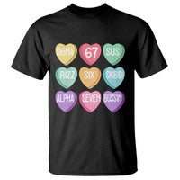 Funny Valentines Day 67 Meme Six Seven Sigma Rizz Heart Kids T Shirt