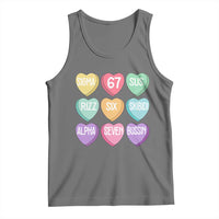 Funny Valentines Day 67 Meme Six Seven Sigma Rizz Heart Kids Tank Top
