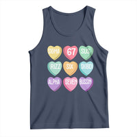 Funny Valentines Day 67 Meme Six Seven Sigma Rizz Heart Kids Tank Top
