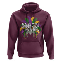 Mardi Gras Throw Girl Hoodie Funny New Orleans Carnival Headdress Beads