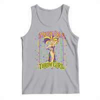 Funny Mardi Gras Throw Girl Tank Top New Orleans Carnival Beads