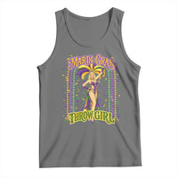 Funny Mardi Gras Throw Girl Tank Top New Orleans Carnival Beads
