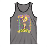 Funny Mardi Gras Throw Girl Tank Top New Orleans Carnival Beads