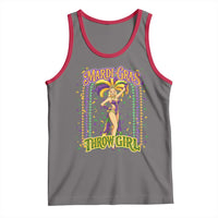 Funny Mardi Gras Throw Girl Tank Top New Orleans Carnival Beads