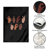 Funny Fuck Hand Sign Language Anti Deportation Garden Flag Chinga La Migra