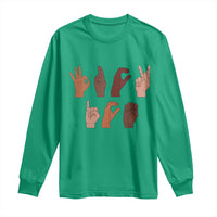 Funny Fuck Hand Sign Language Anti Deportation Long Sleeve Shirt Chinga La Migra