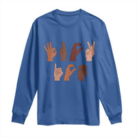 Funny Fuck Hand Sign Language Anti Deportation Long Sleeve Shirt Chinga La Migra