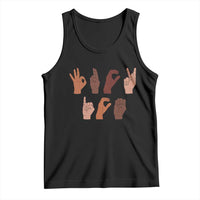 Funny Fuck Hand Sign Language Anti Deportation Tank Top Chinga La Migra
