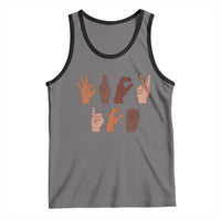 Funny Fuck Hand Sign Language Anti Deportation Tank Top Chinga La Migra