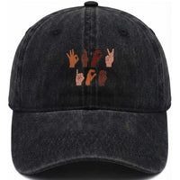 Funny Fuck Hand Sign Language Anti Deportation Washed Cotton Baseball Cap Chinga La Migra