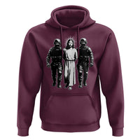 Jesus Arrested Parody Hoodie Funny Immigrant Rights Political Protest