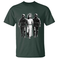 Jesus Arrested Parody T Shirt Funny Immigrant Rights Political Protest