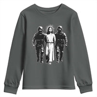 Jesus Arrested Parody Youth Sweatshirt Funny Immigrant Rights Political Protest