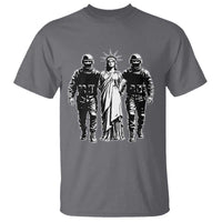 Statue Of Liberty Arrested T Shirt Funny Immigrant Rights Political Protest