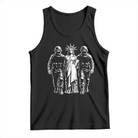 Statue Of Liberty Arrested Tank Top Funny Immigrant Rights Political Protest