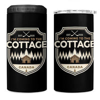 I Am Coming To The Cottage 4 in 1 Can Cooler Tumbler Funny Romance Hockey