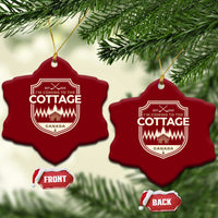 I Am Coming To The Cottage Ceramic Ornament Funny Romance Hockey