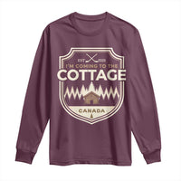 I Am Coming To The Cottage Long Sleeve Shirt Funny Romance Hockey