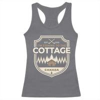 I Am Coming To The Cottage Racerback Tank Top Funny Romance Hockey