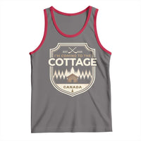 I Am Coming To The Cottage Tank Top Funny Romance Hockey