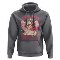 Funny 67 Valentines Day Hoodie Cupid Say Six Seven 67 Meme