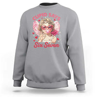 Funny 67 Valentines Day Sweatshirt Cupid Say Six Seven 67 Meme