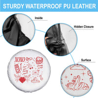 Xoxo Valentines Day Spare Tire Cover Love You Cherry Much Vintage Coquette